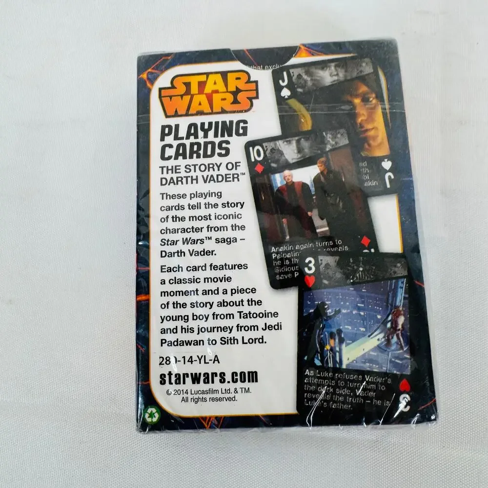 5 for $25| Star Wars The Story of Darth Vader‎ Playing Cards New